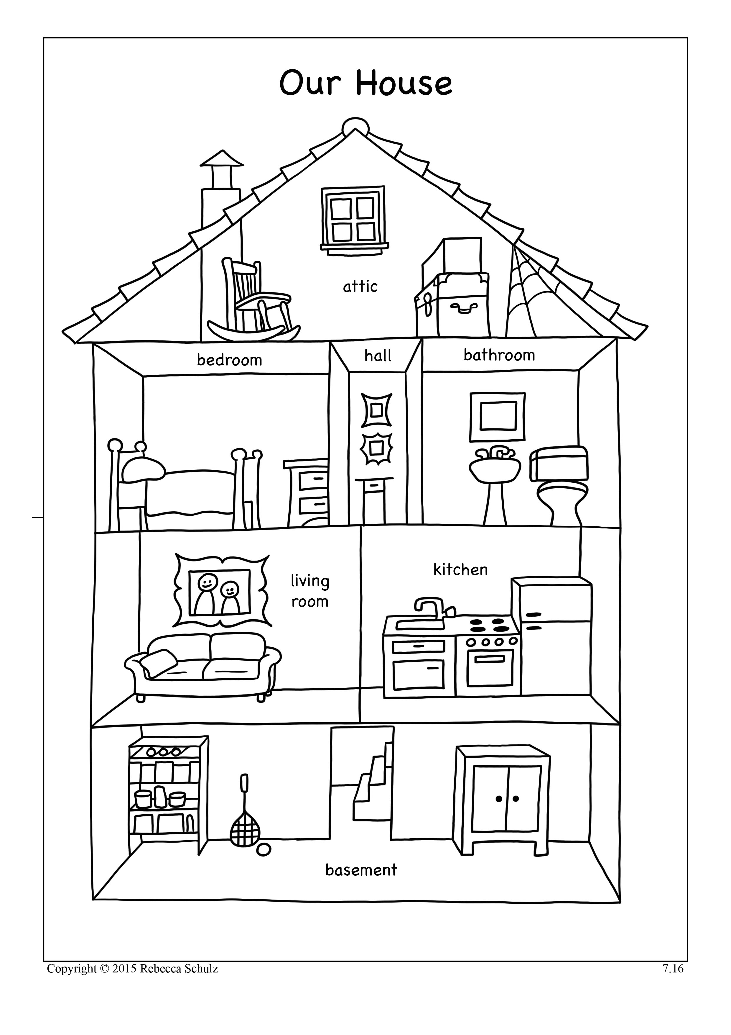 129 Home Coloring Pages Printable 35