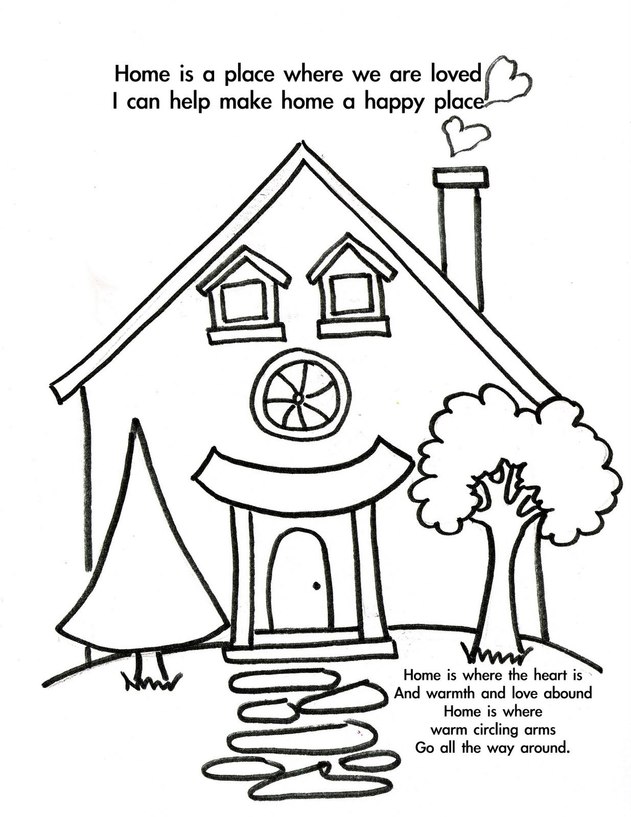 129 Home Coloring Pages Printable 4