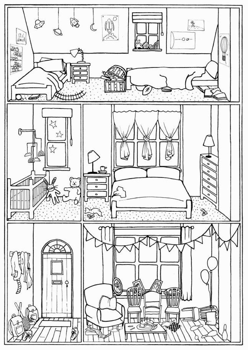 129 Home Coloring Pages Printable 49