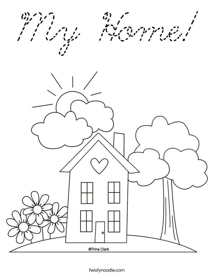 129 Home Coloring Pages Printable 52