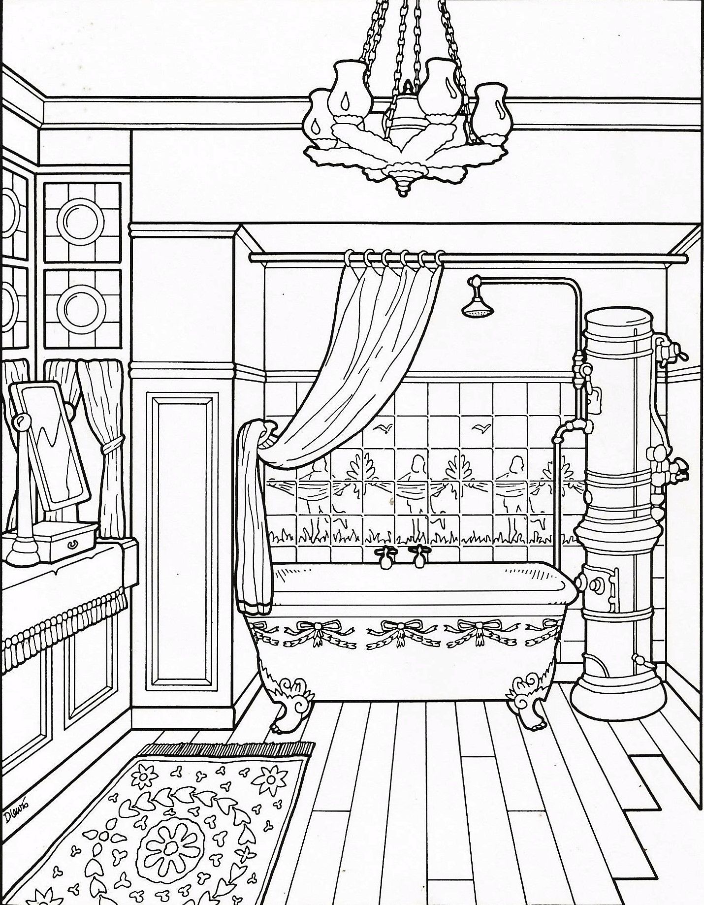 129 Home Coloring Pages Printable 69