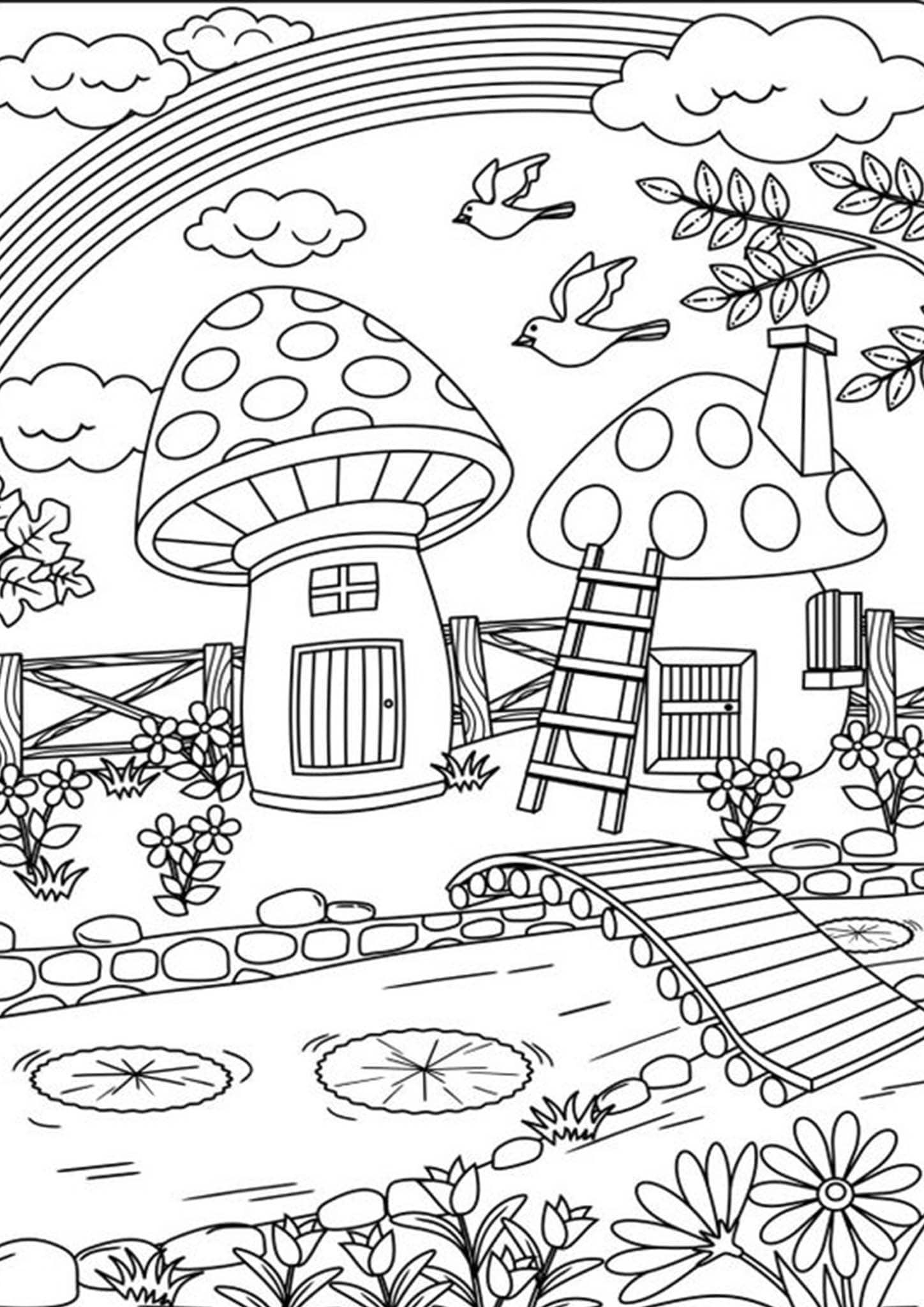 129 Home Coloring Pages Printable 70