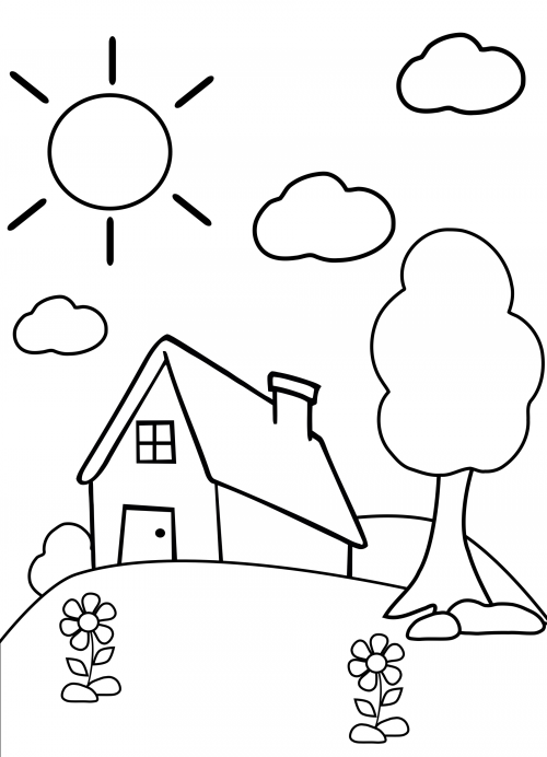 129 Home Coloring Pages Printable 81