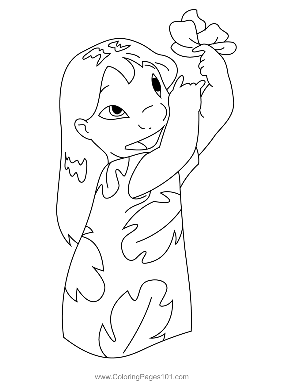 20 Lilo and Stitch Ohana Coloring Pages Printable