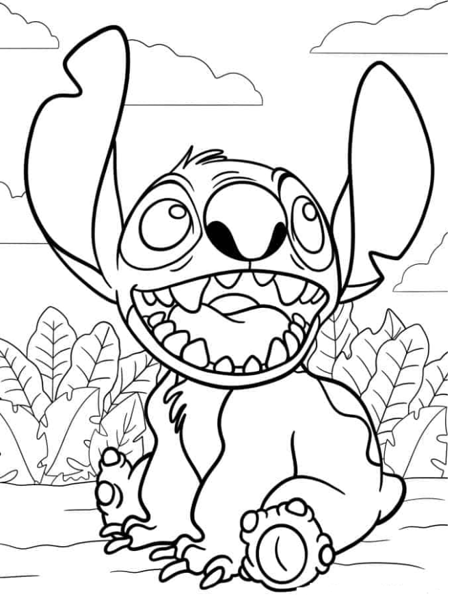 22 Lilo and Stitch Thanksgiving Coloring Pages Printable