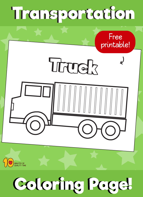 27 Awesome Truck Coloring Pages Printable 10