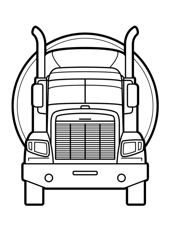 27 Awesome Truck Coloring Pages Printable 18