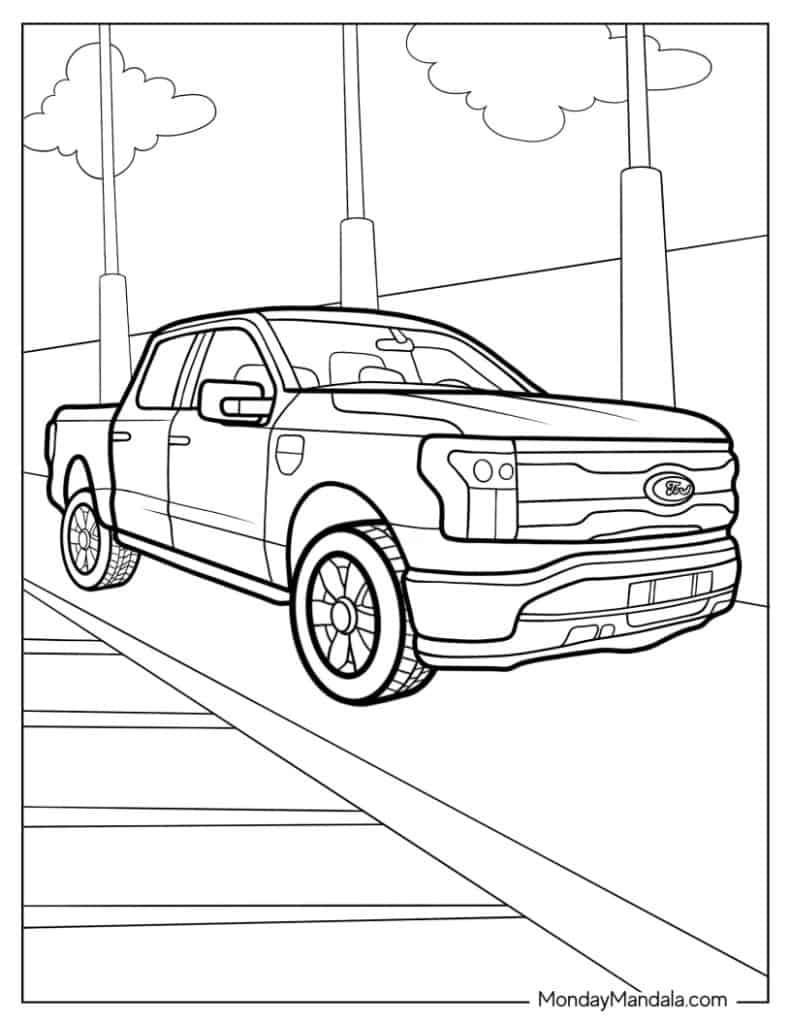 27 Awesome Truck Coloring Pages Printable 29