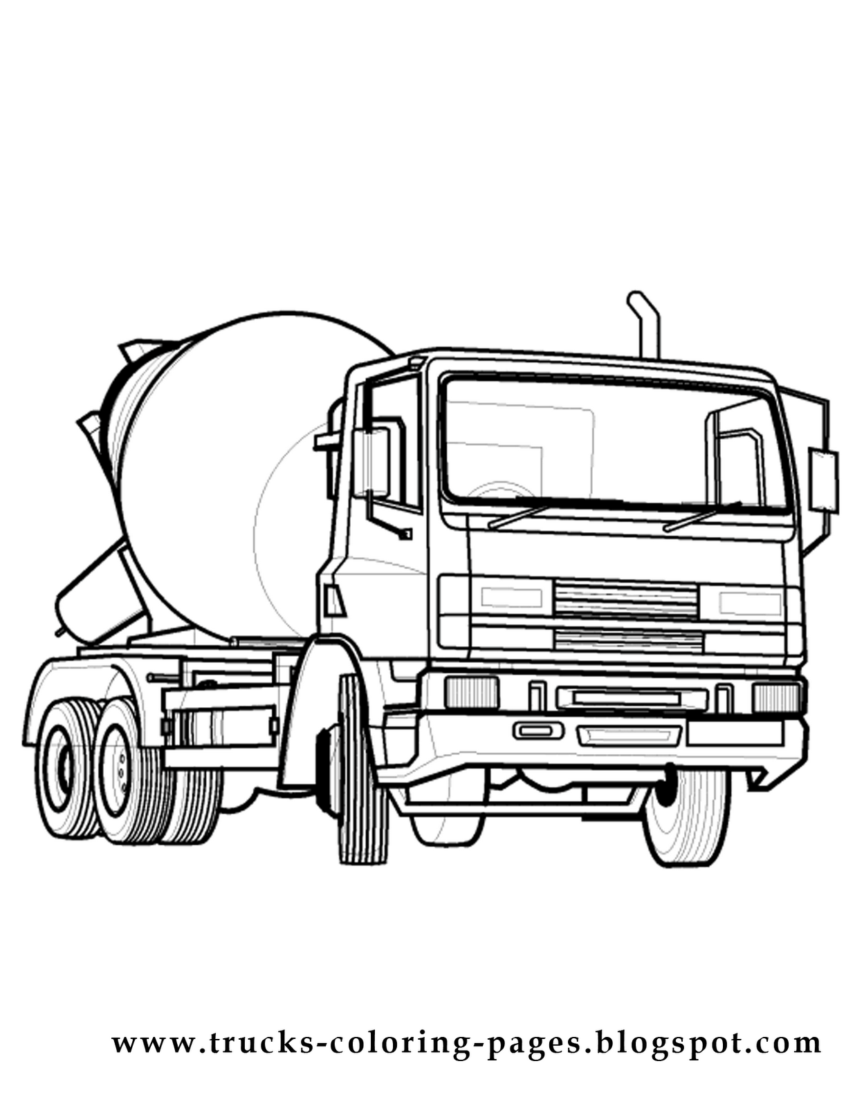 27 Awesome Truck Coloring Pages Printable 3