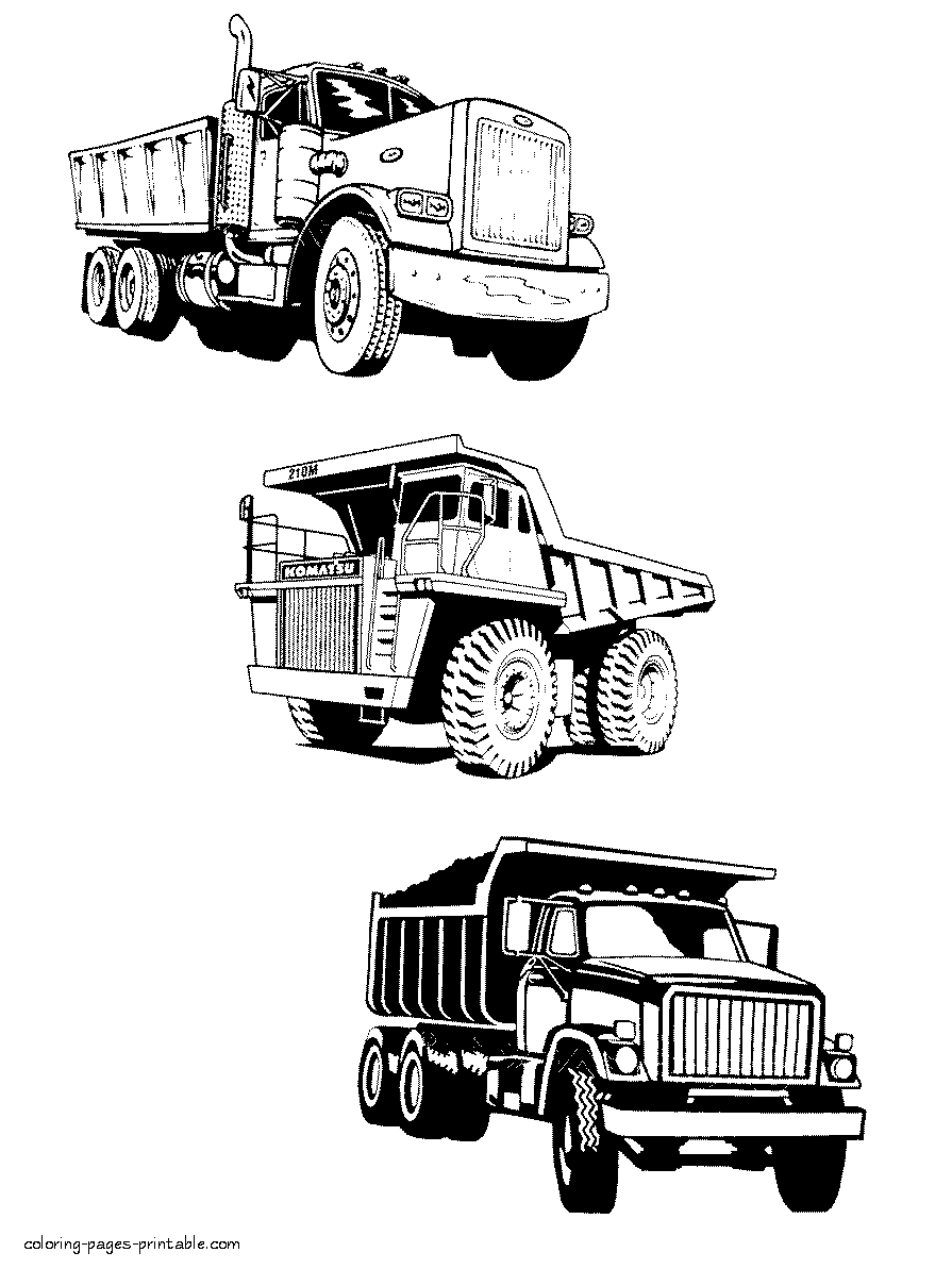 27 Awesome Truck Coloring Pages Printable 5