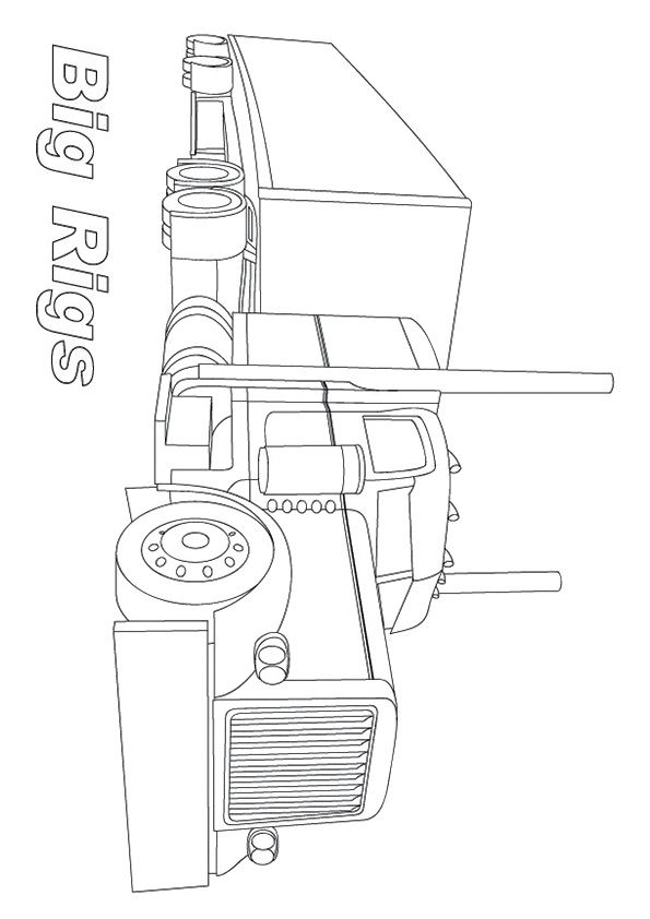 27 Awesome Truck Coloring Pages Printable 6