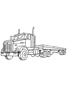 27 Awesome Truck Coloring Pages Printable 9