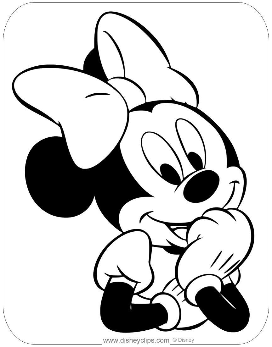 27 Delightful Minnie Mouse Coloring Pages Printable 10