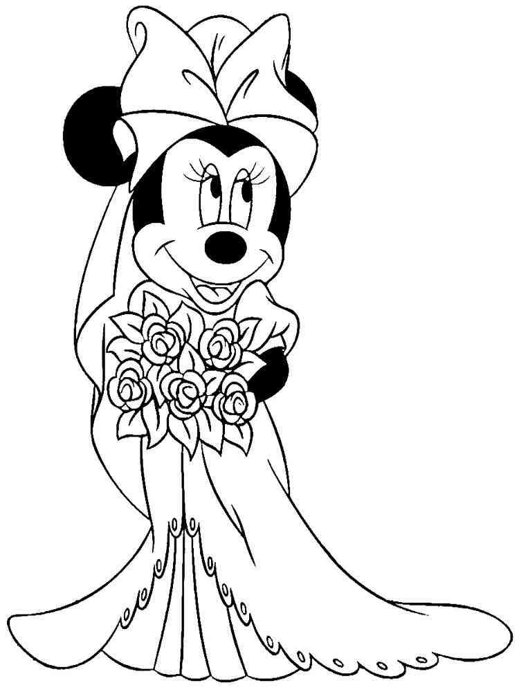 27 Delightful Minnie Mouse Coloring Pages Printable 11