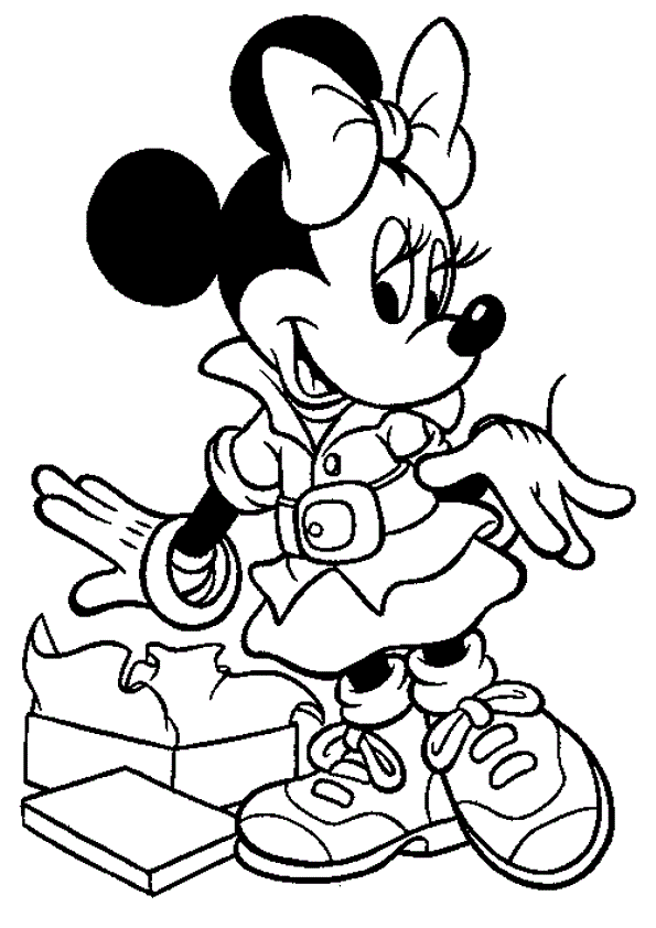 27 Delightful Minnie Mouse Coloring Pages Printable 12