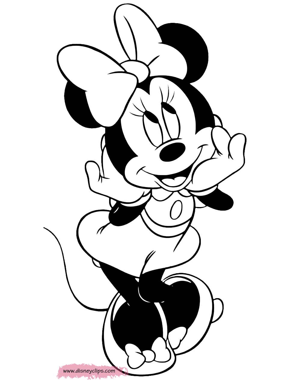 27 Delightful Minnie Mouse Coloring Pages Printable 13