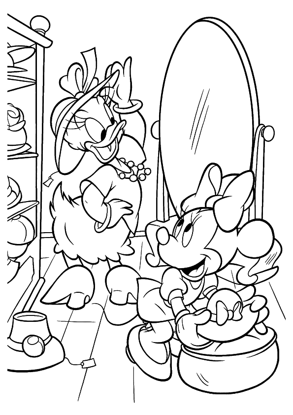 27 Delightful Minnie Mouse Coloring Pages Printable 18