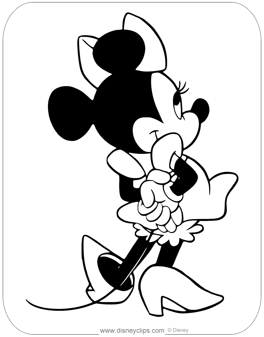 27 Delightful Minnie Mouse Coloring Pages Printable 21