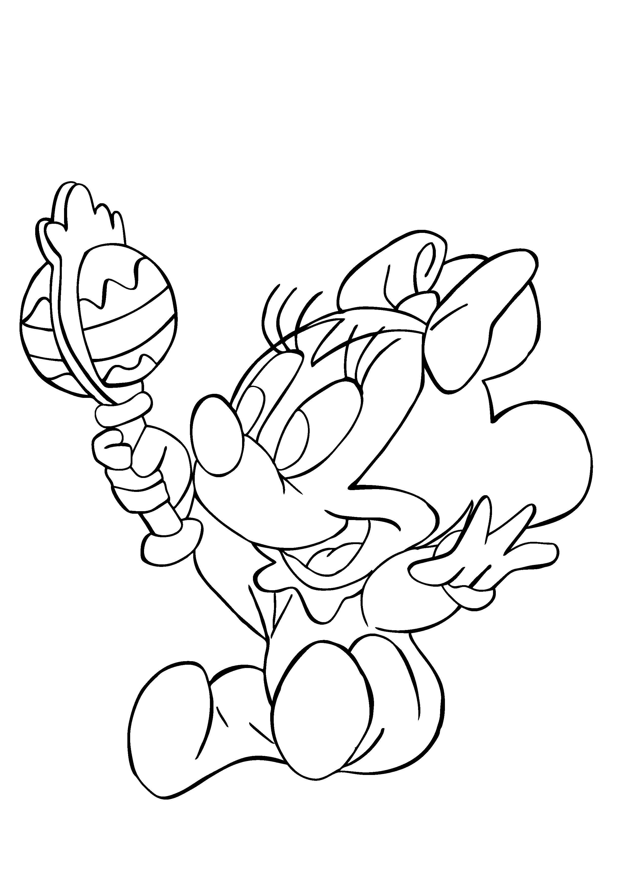 27 Delightful Minnie Mouse Coloring Pages Printable 26