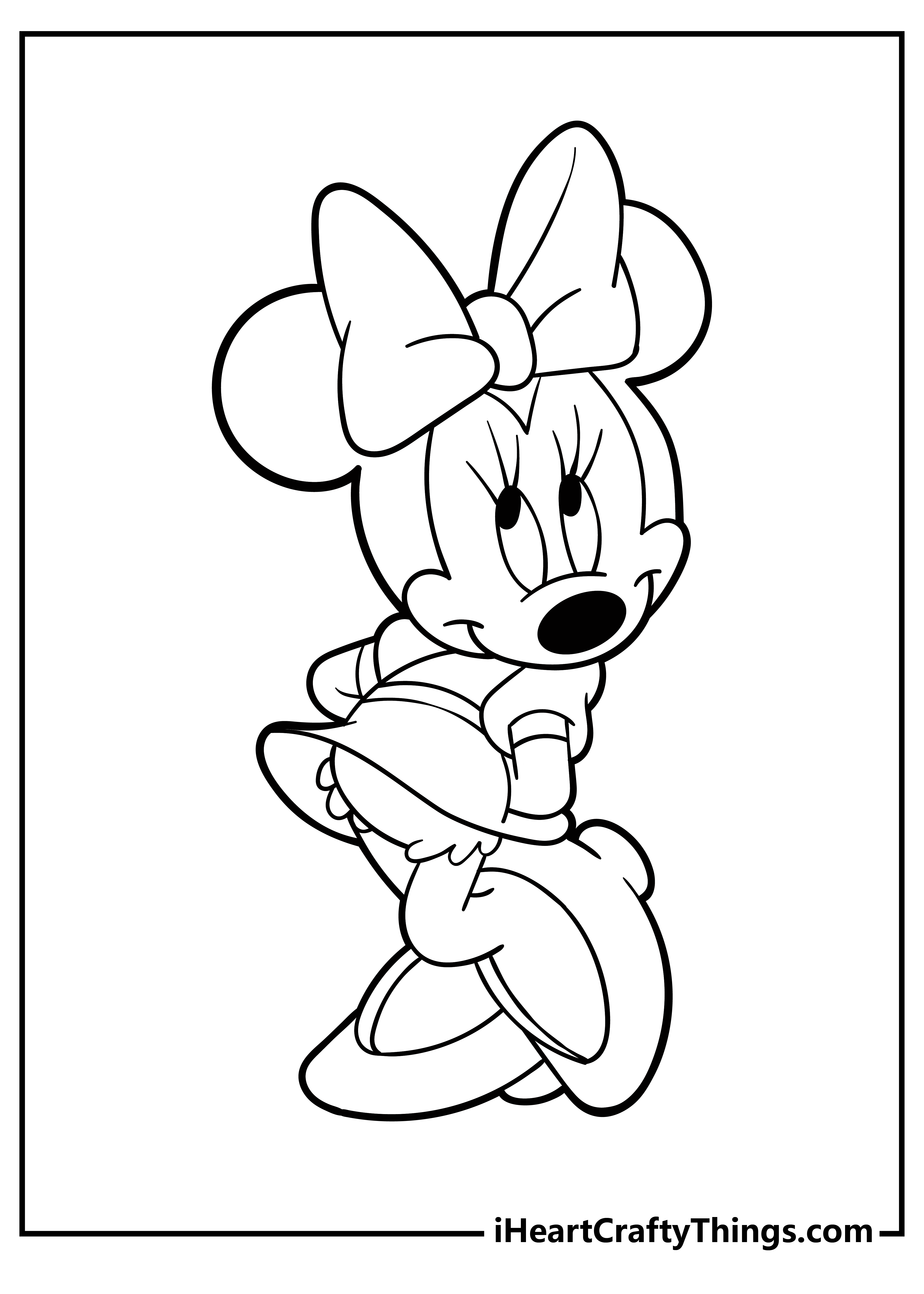 27 Delightful Minnie Mouse Coloring Pages Printable 27