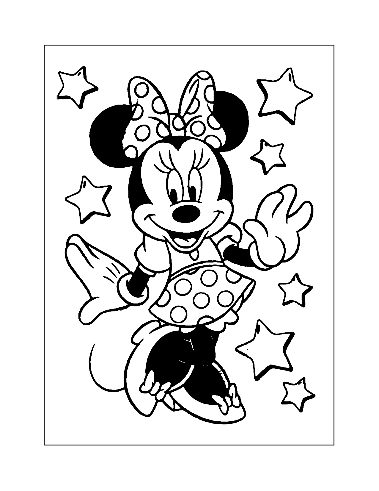 27 Delightful Minnie Mouse Coloring Pages Printable 29