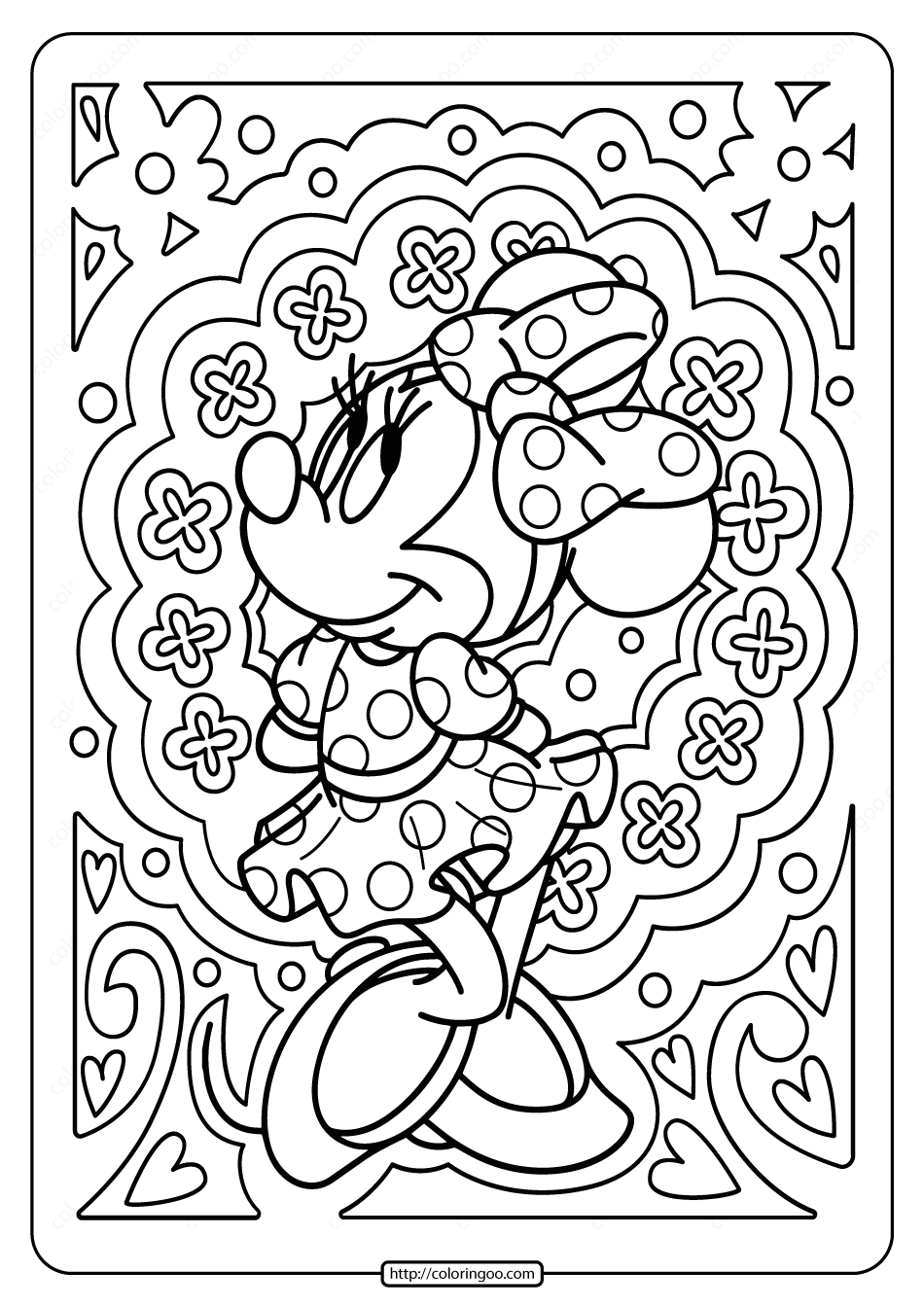 27 Delightful Minnie Mouse Coloring Pages Printable 34