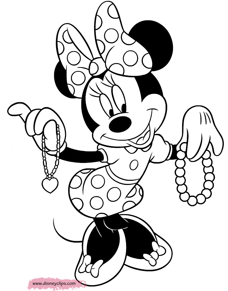 27 Delightful Minnie Mouse Coloring Pages Printable 7