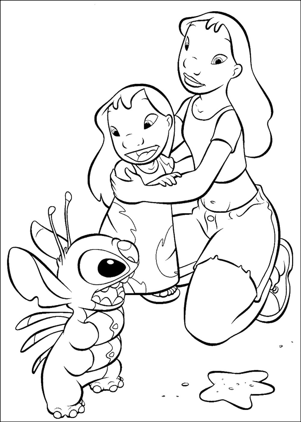 27 Nani Lilo and Stitch Coloring Page Printable