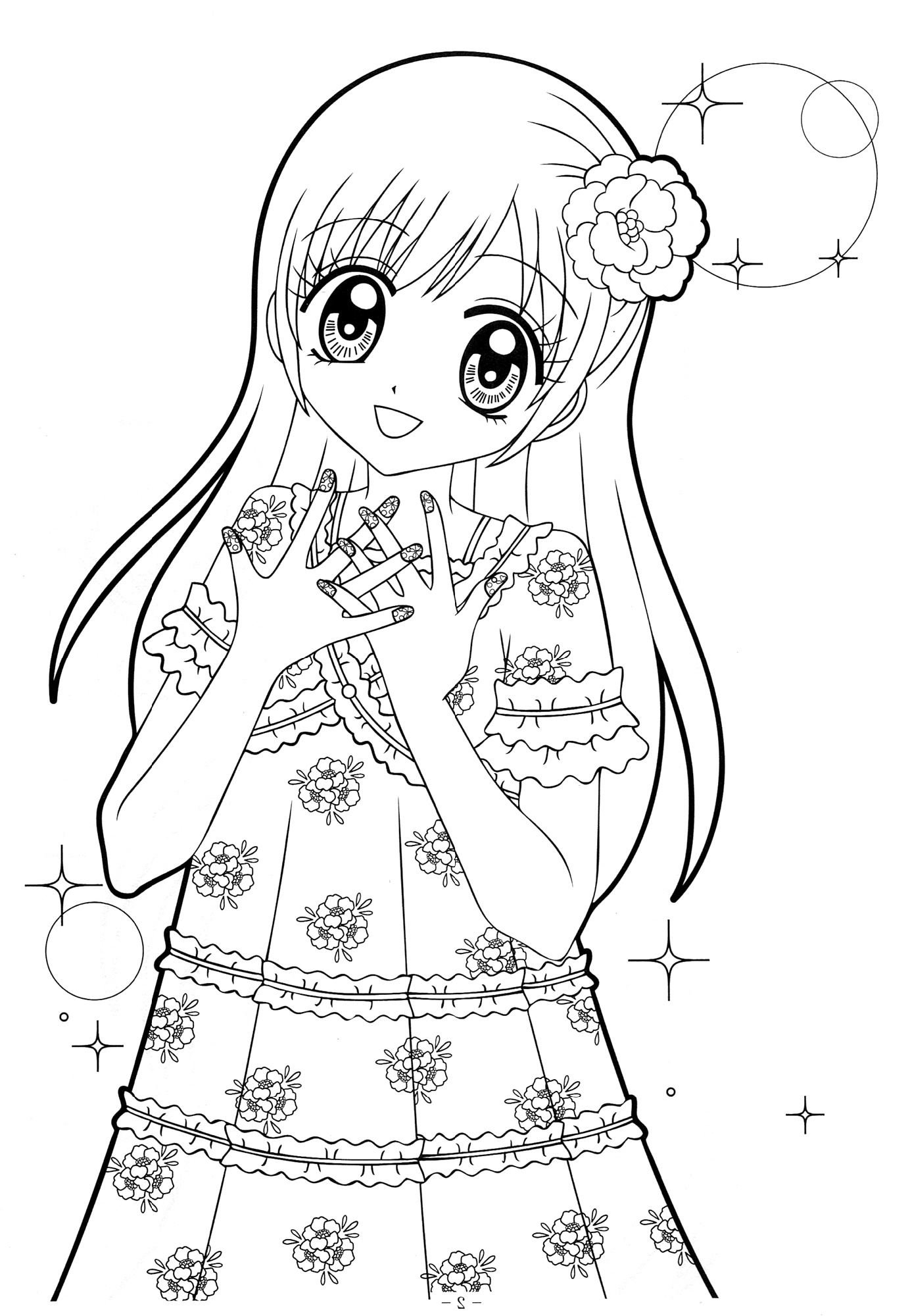 28 Cool Anime Coloring Pages Printable 16