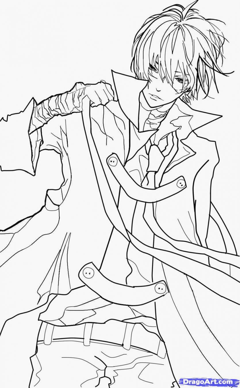 28 Cool Anime Coloring Pages Printable 5