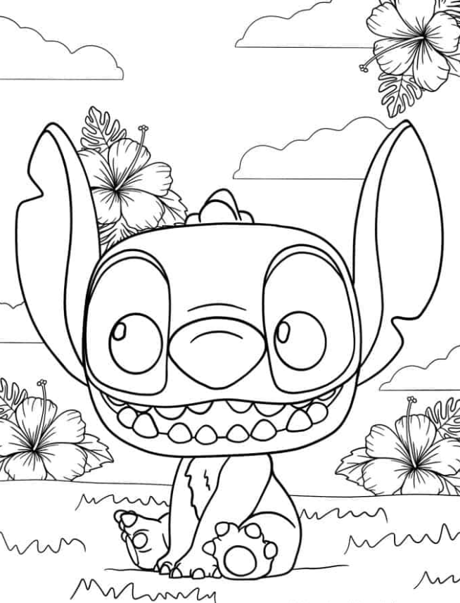 28 Lilo and Stitch Coloring Pages Mandala Printable