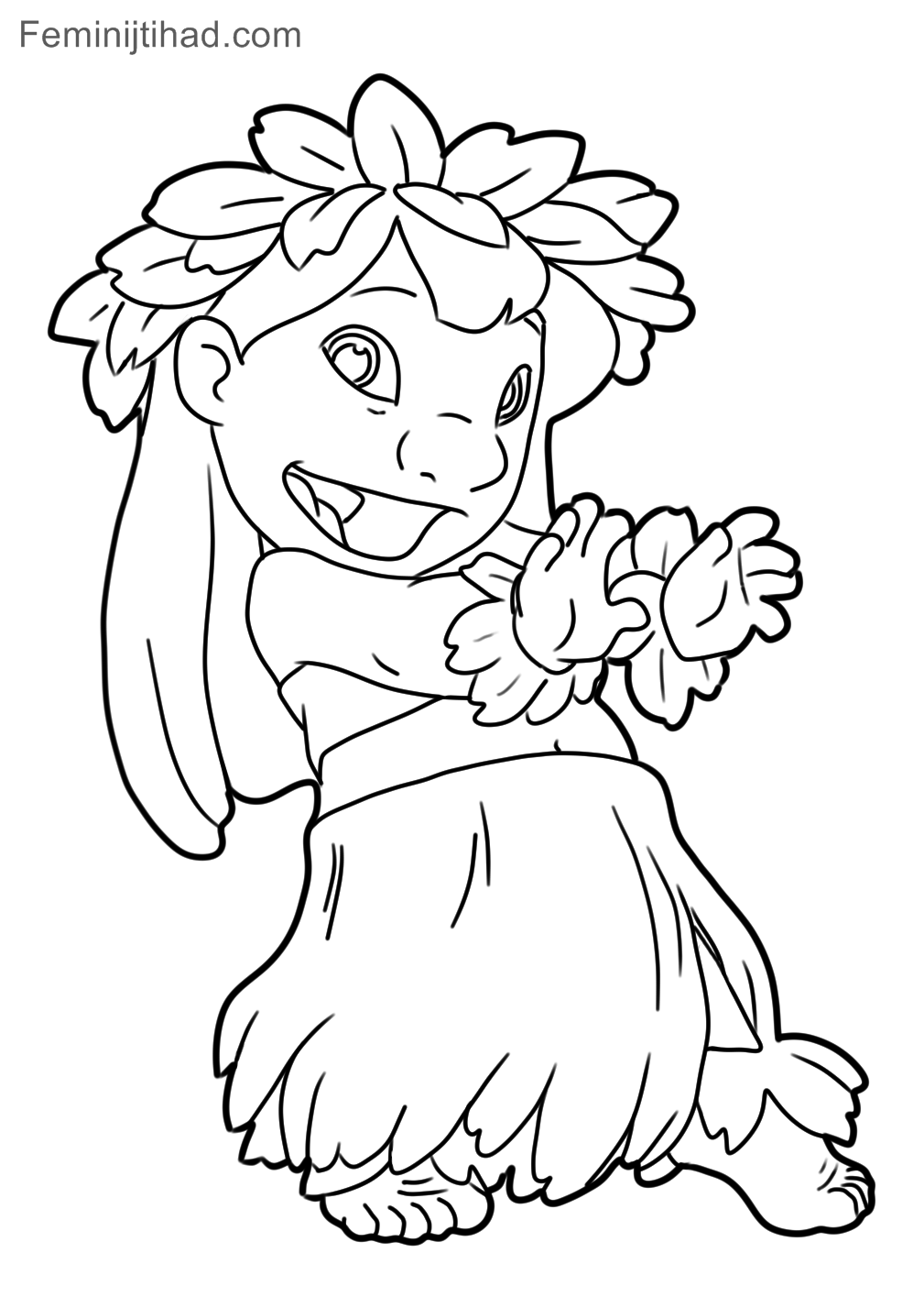 28 Lilo and Stitch for Coloring Printable