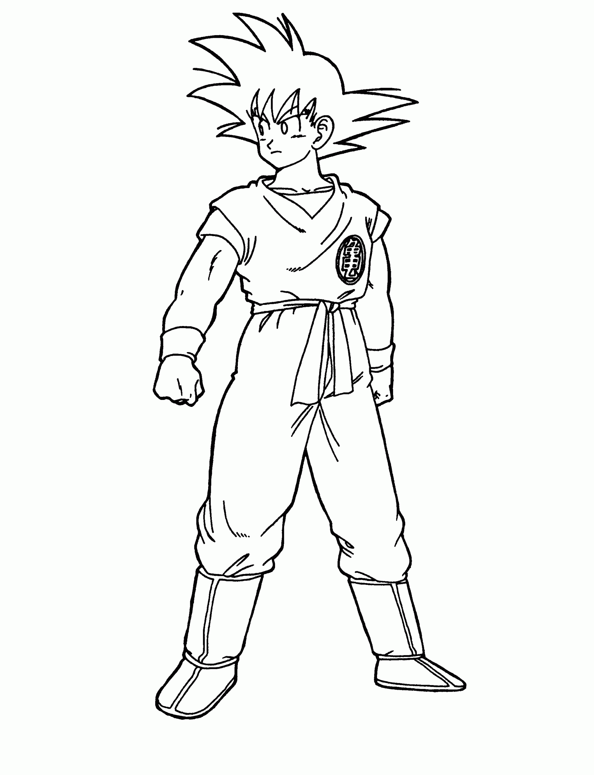 28 Thrilling Goku Coloring Pages Printable 13