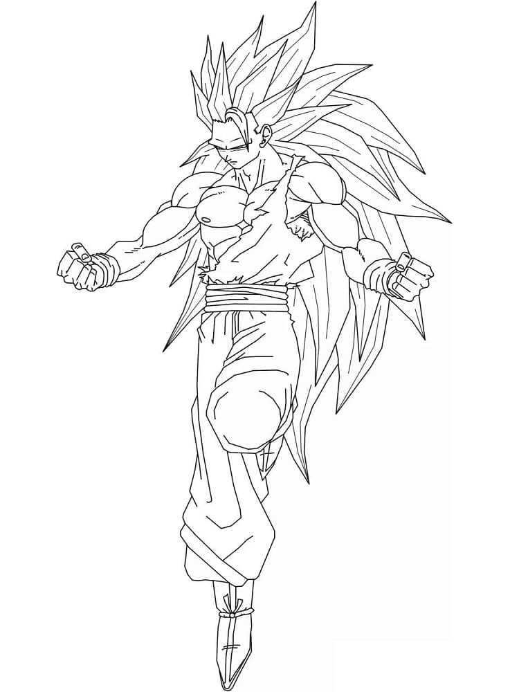 28 Thrilling Goku Coloring Pages Printable 14