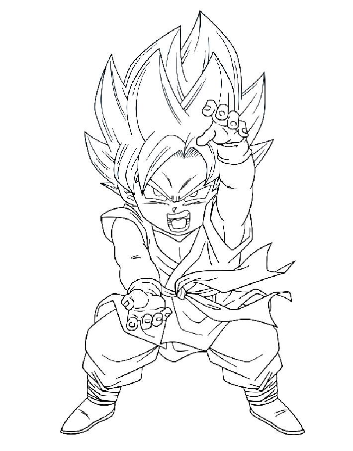 28 Thrilling Goku Coloring Pages Printable 15