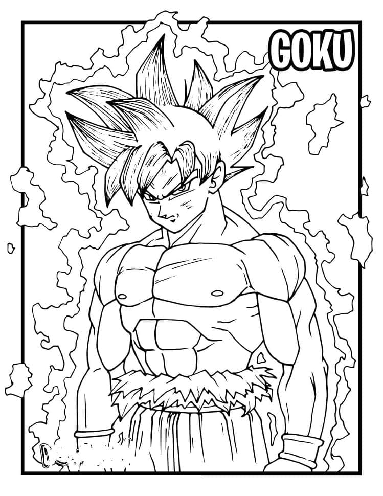 28 Thrilling Goku Coloring Pages Printable 26