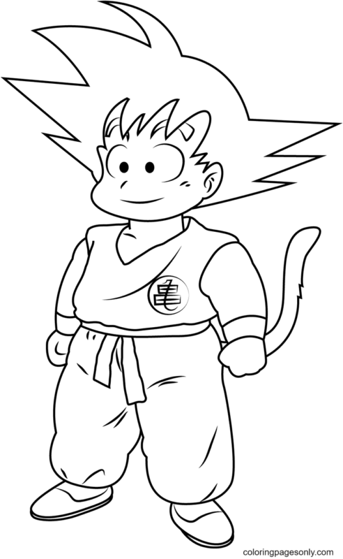 28 Thrilling Goku Coloring Pages Printable 29