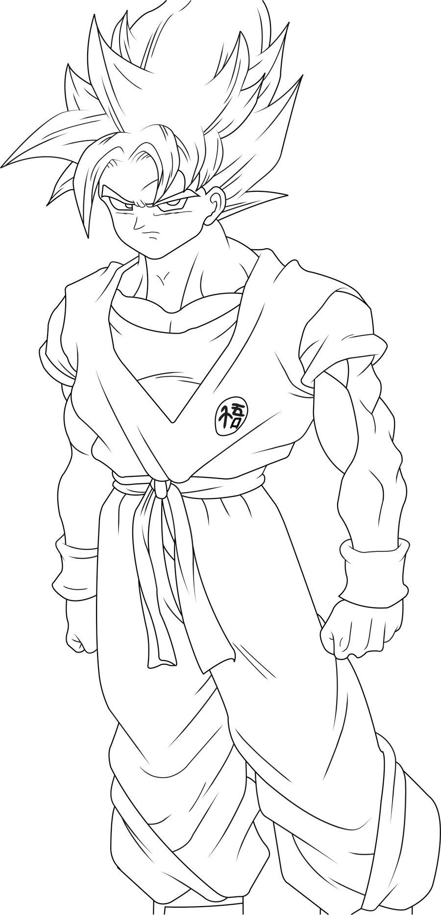 28 Thrilling Goku Coloring Pages Printable 31