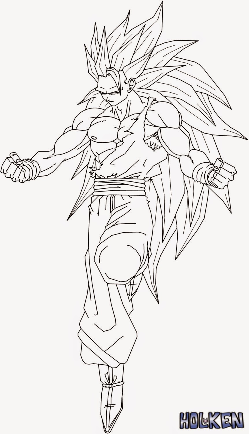 28 Thrilling Goku Coloring Pages Printable 34