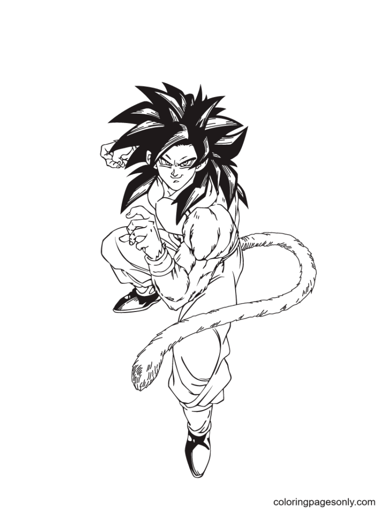 28 Thrilling Goku Coloring Pages Printable 5