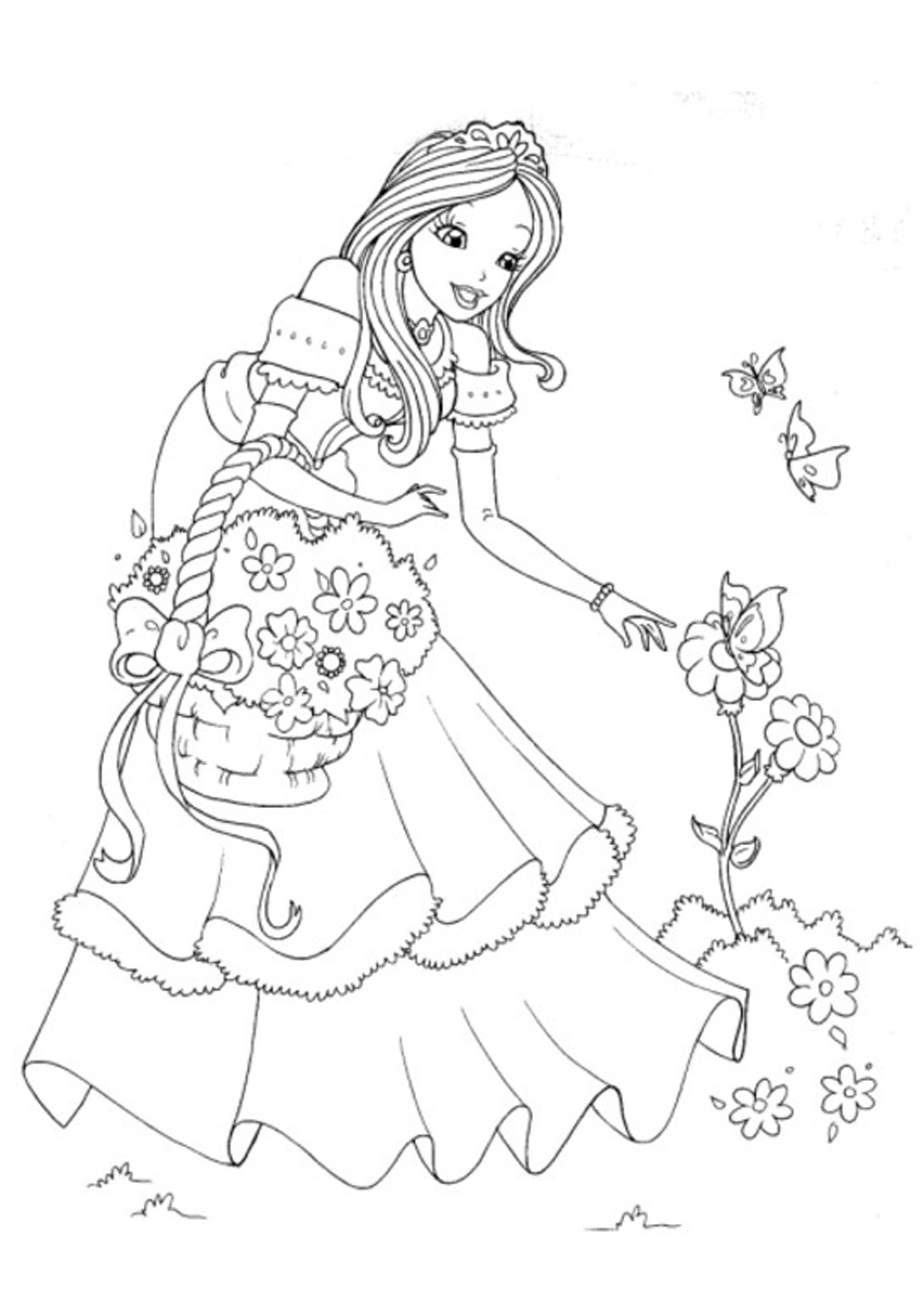 29 Enchanting Disney Princess Coloring Pages Printable 15