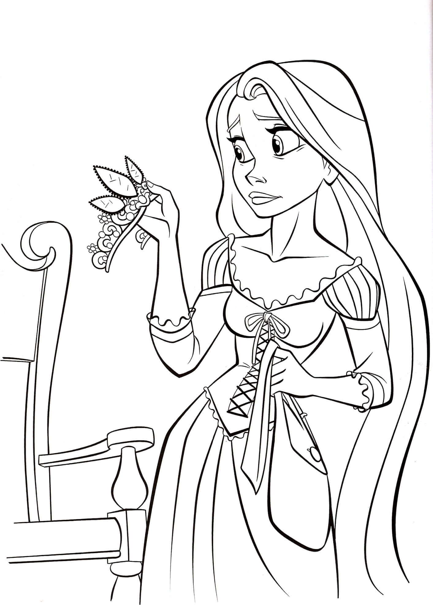 29 Enchanting Disney Princess Coloring Pages Printable 16