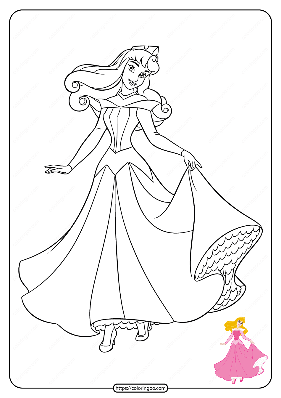 29 Enchanting Disney Princess Coloring Pages Printable 2