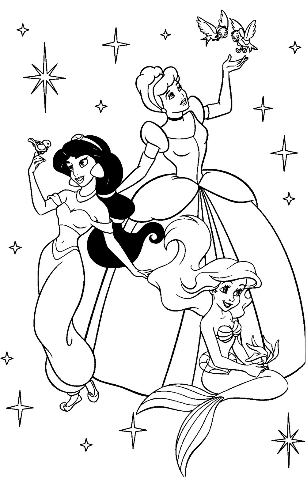 29 Enchanting Disney Princess Coloring Pages Printable 27