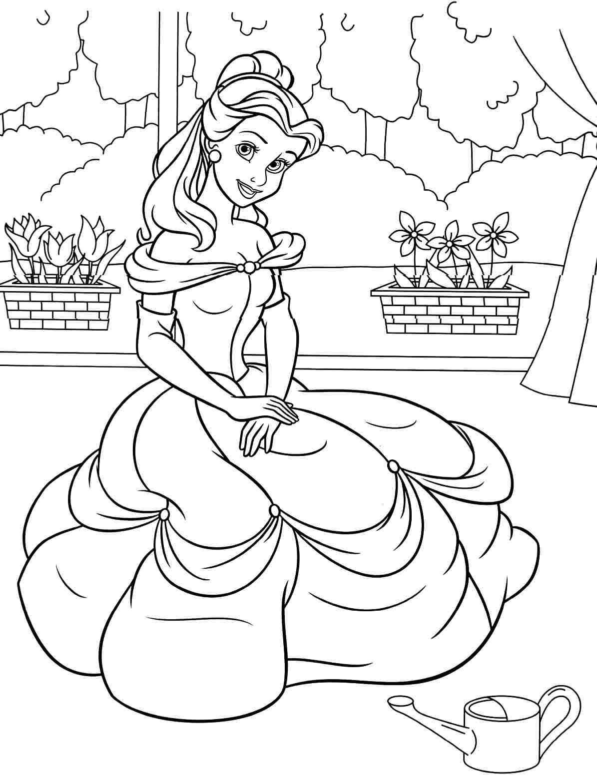 29 Enchanting Disney Princess Coloring Pages Printable 28