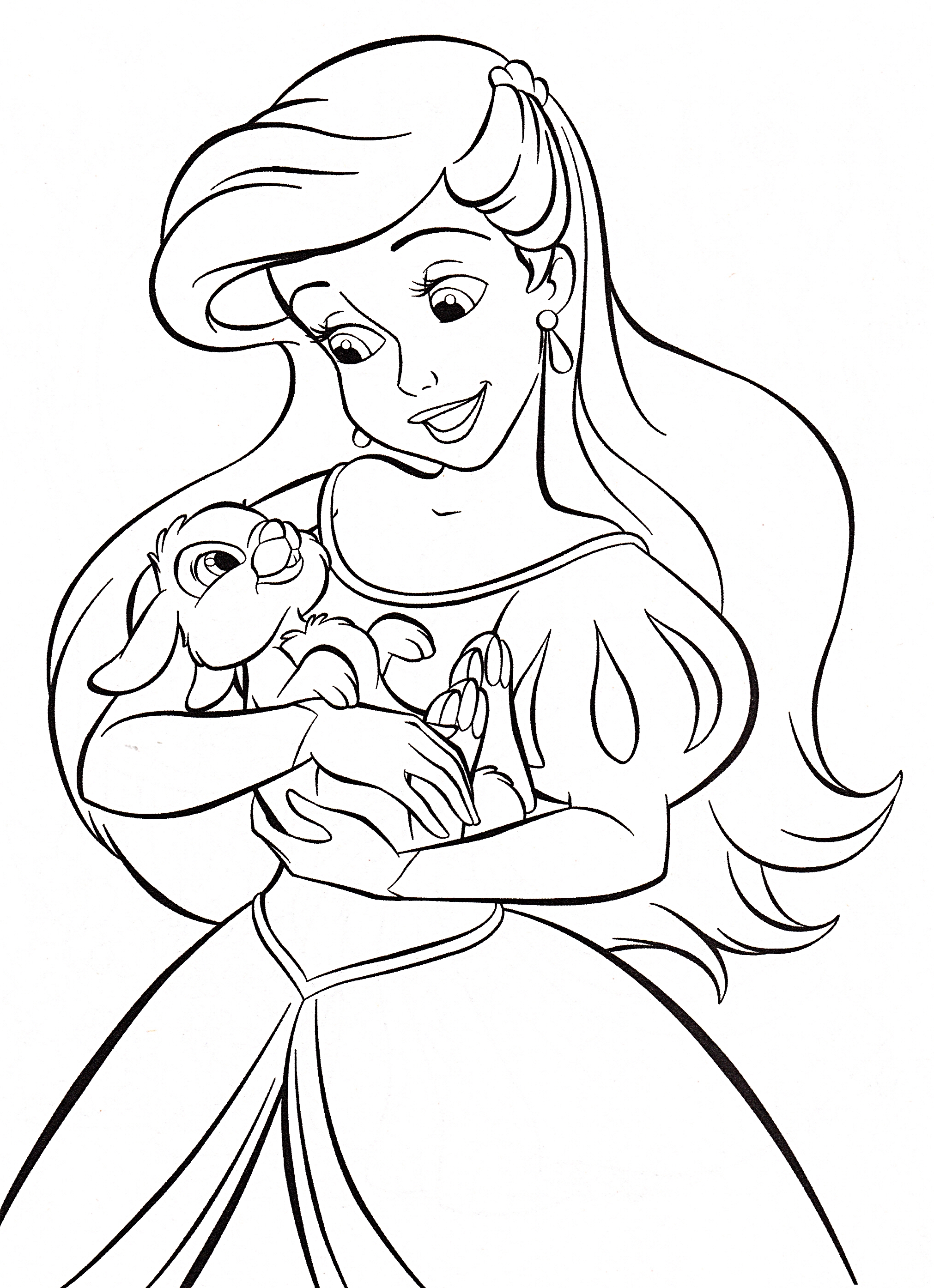 29 Enchanting Disney Princess Coloring Pages Printable 3