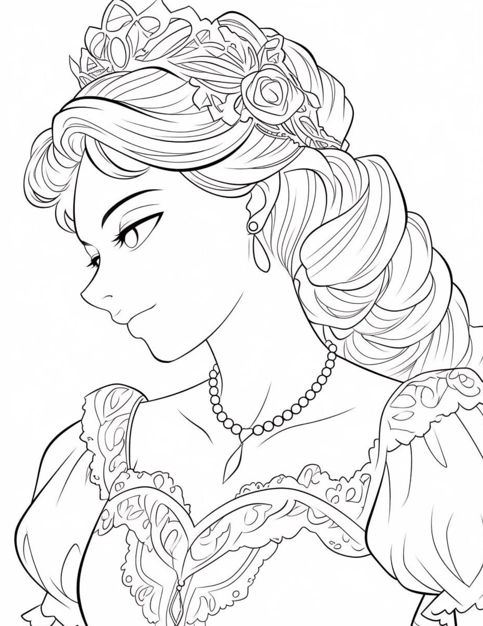 29 Enchanting Disney Princess Coloring Pages Printable 34