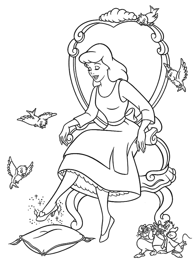 29 Enchanting Disney Princess Coloring Pages Printable 35