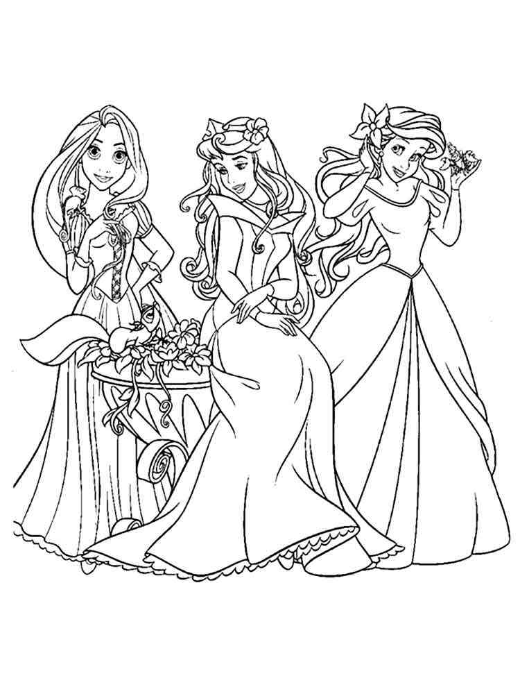 29 Enchanting Disney Princess Coloring Pages Printable 5