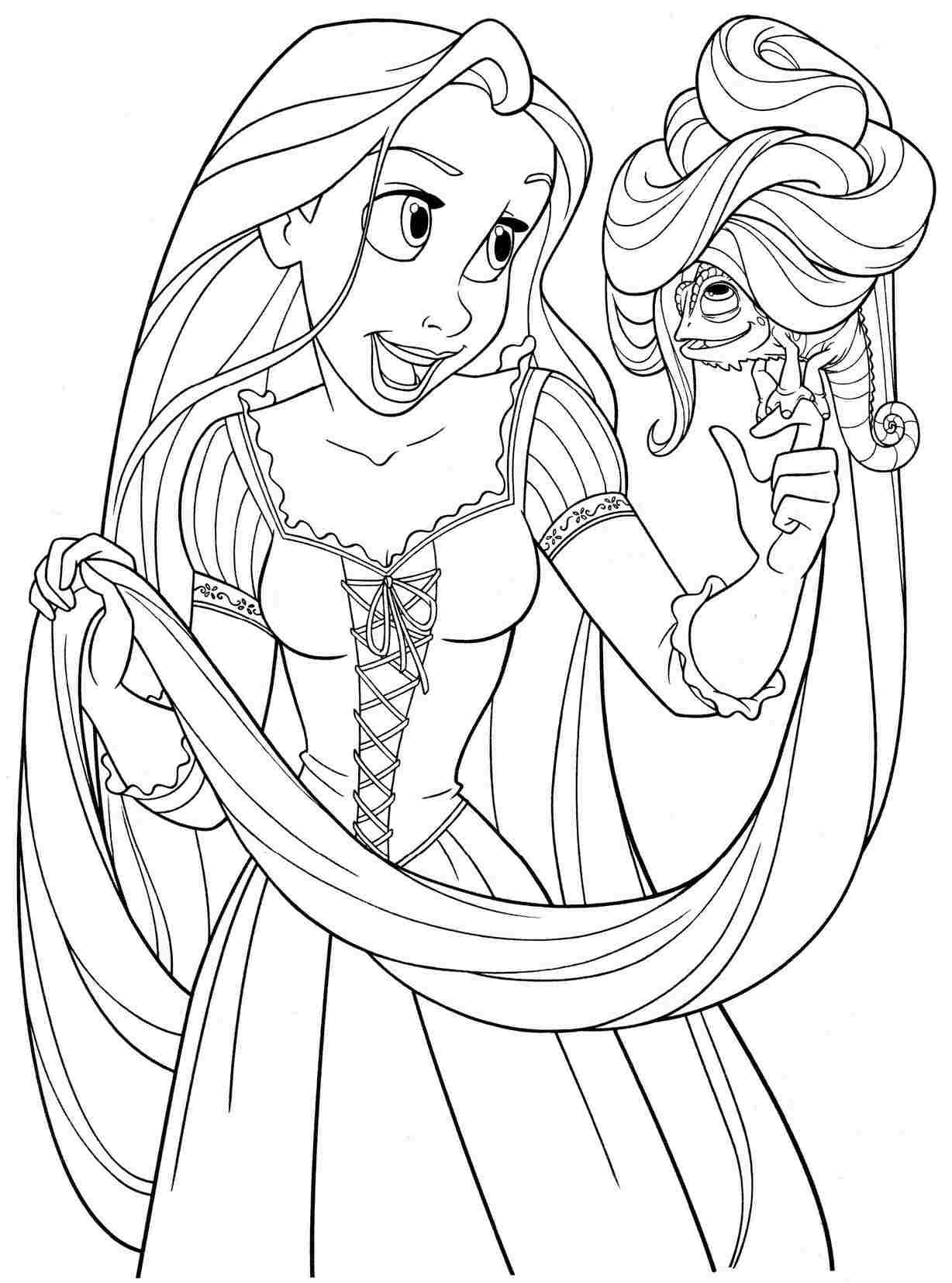 29 Enchanting Disney Princess Coloring Pages Printable 7